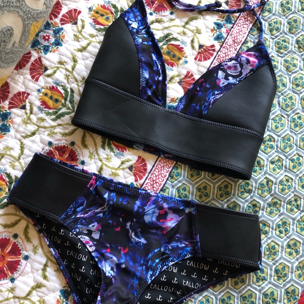 Tallow Kassia Neoprene Surf Bikini Billabong Roxy Seea 4